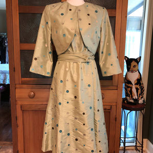 Michelle Antonelli Silk Dress / Jacket - Size 6